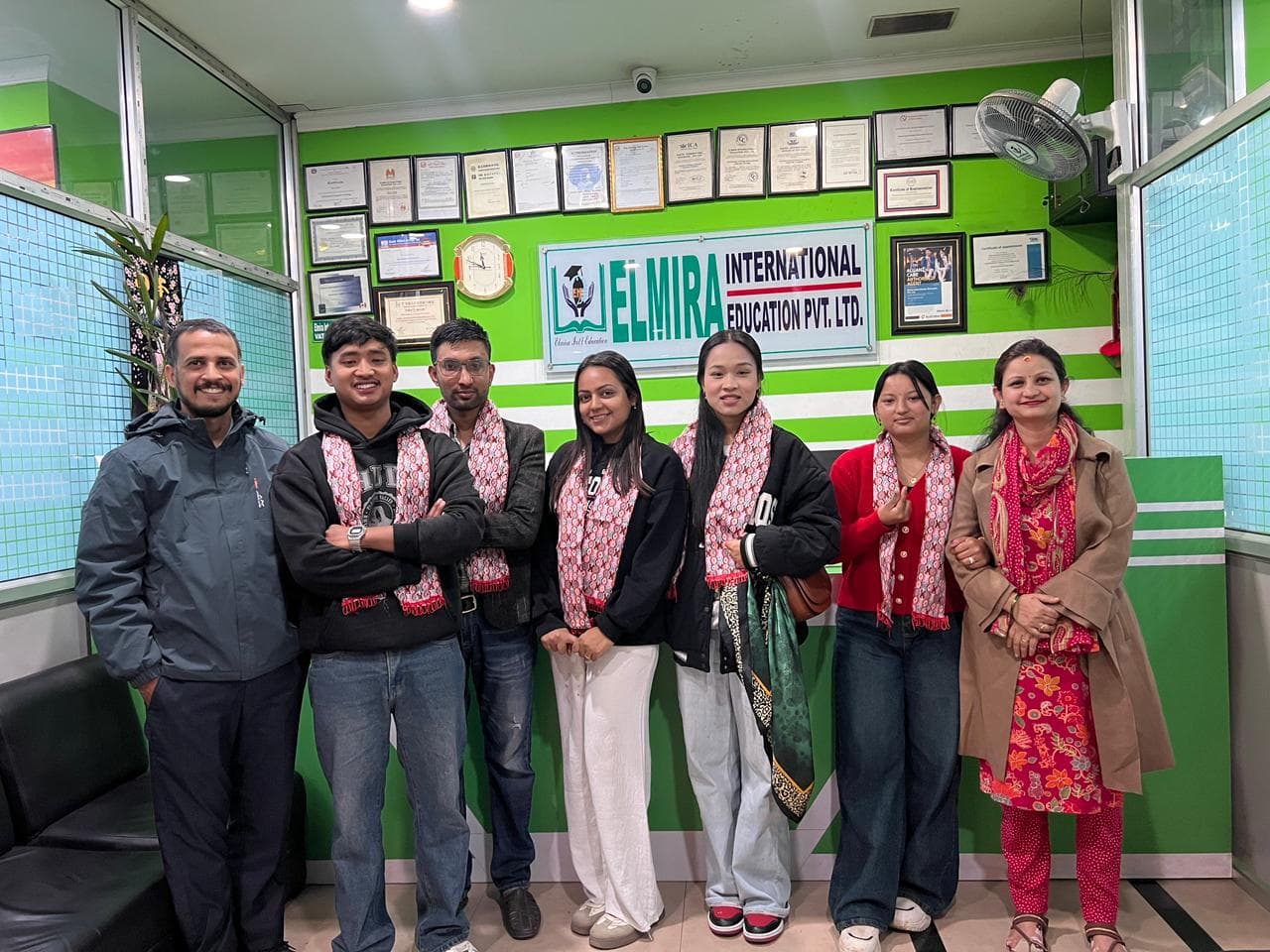 With Elmira Students gallery item